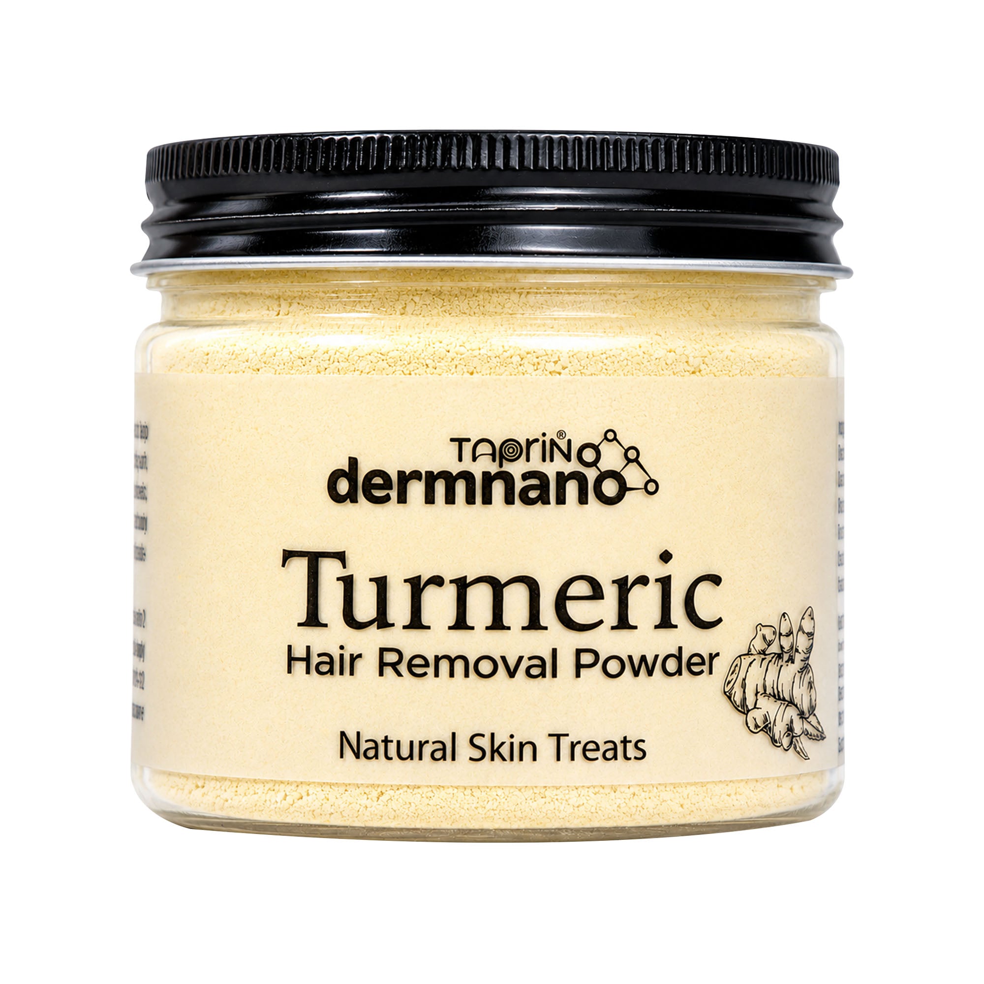 Taprin Dermnano Turmeric Body Hair Removal Powder | Herbal Hair Removal Powder for Smooth Looking Skin