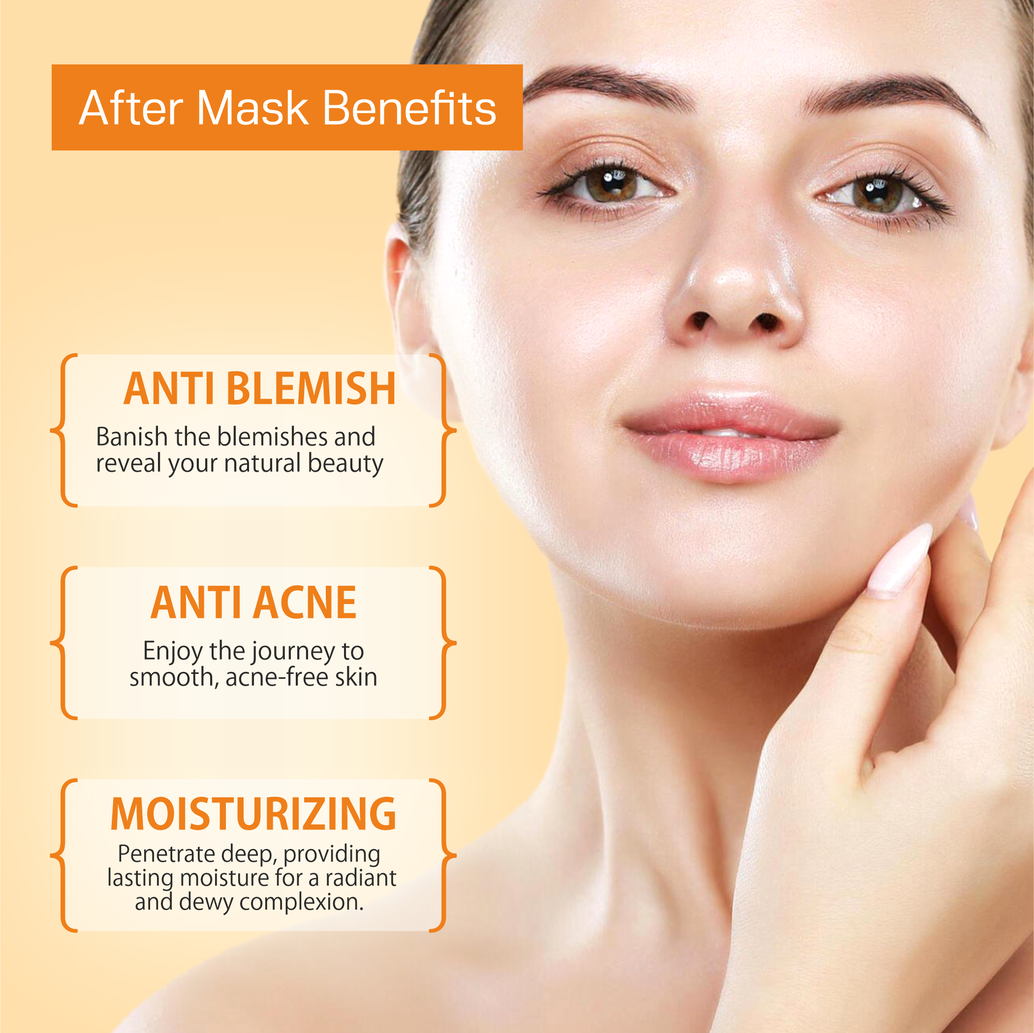 Vitamin c face mask after use get improves skin moisturization
