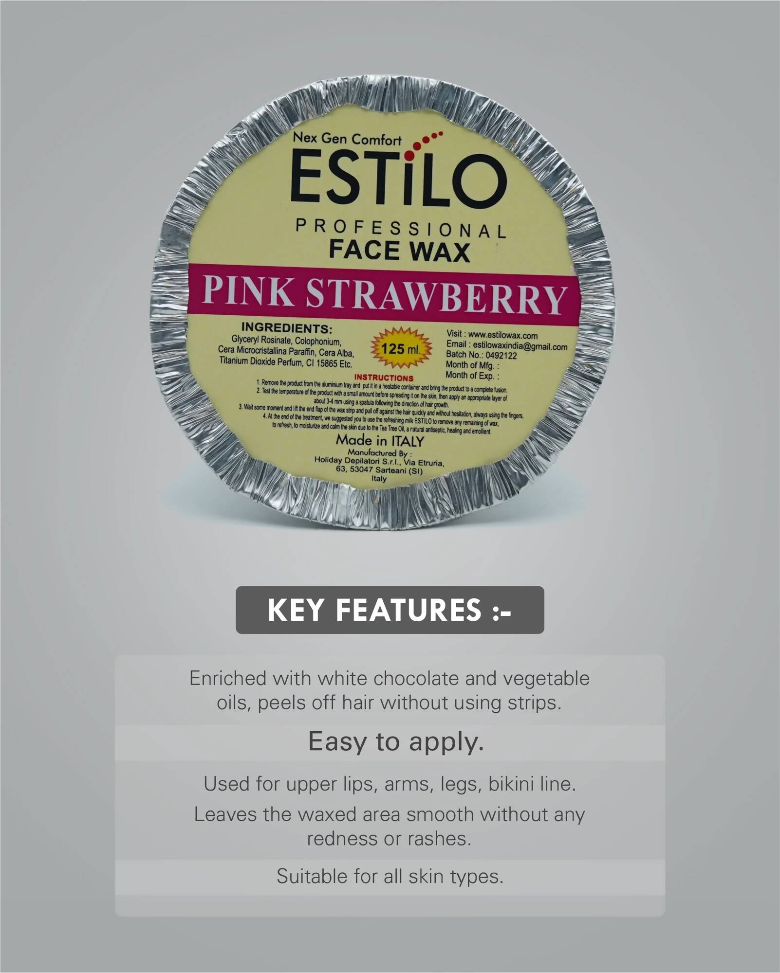 how to use strawberry face wax