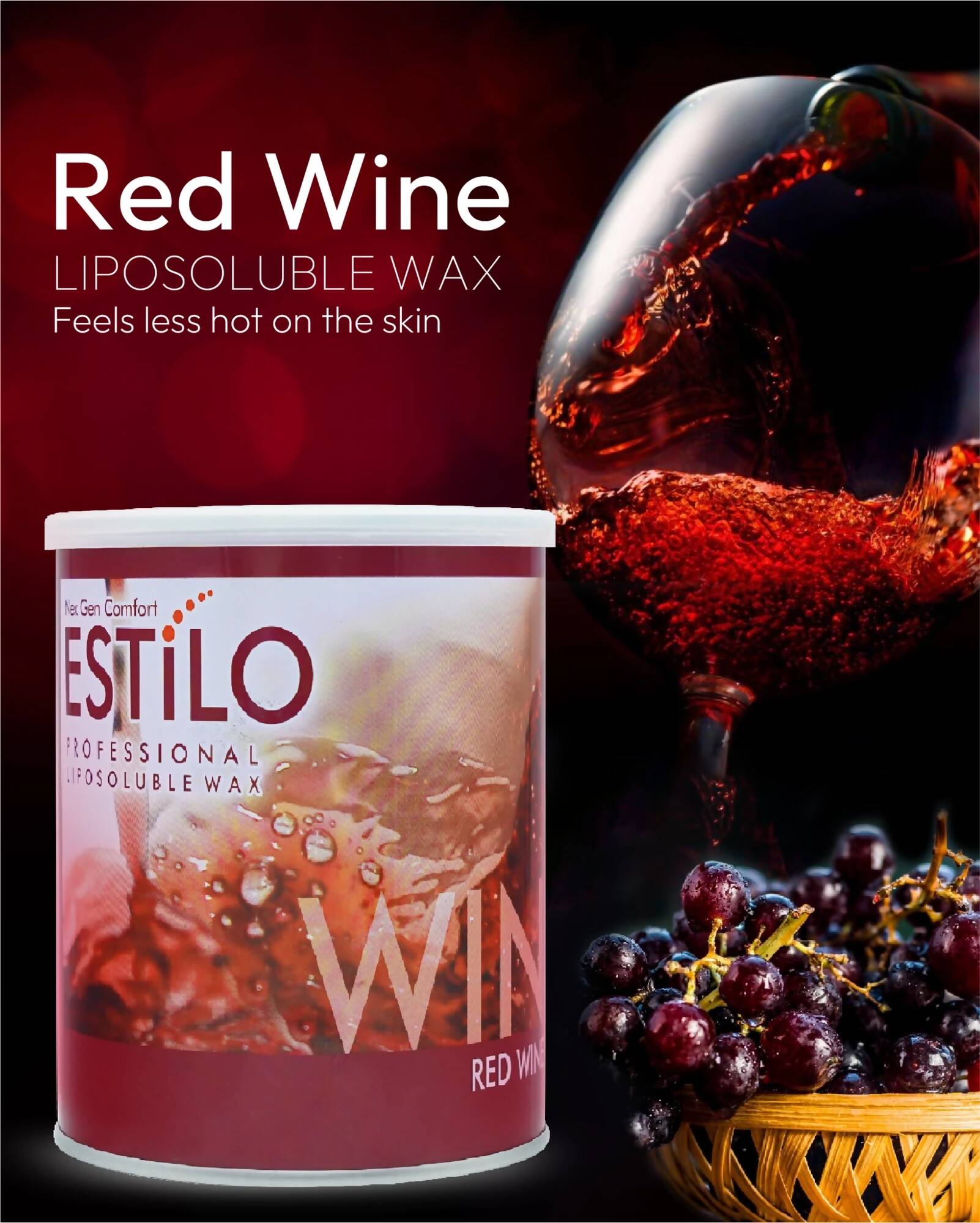 red wine wax with ingridients