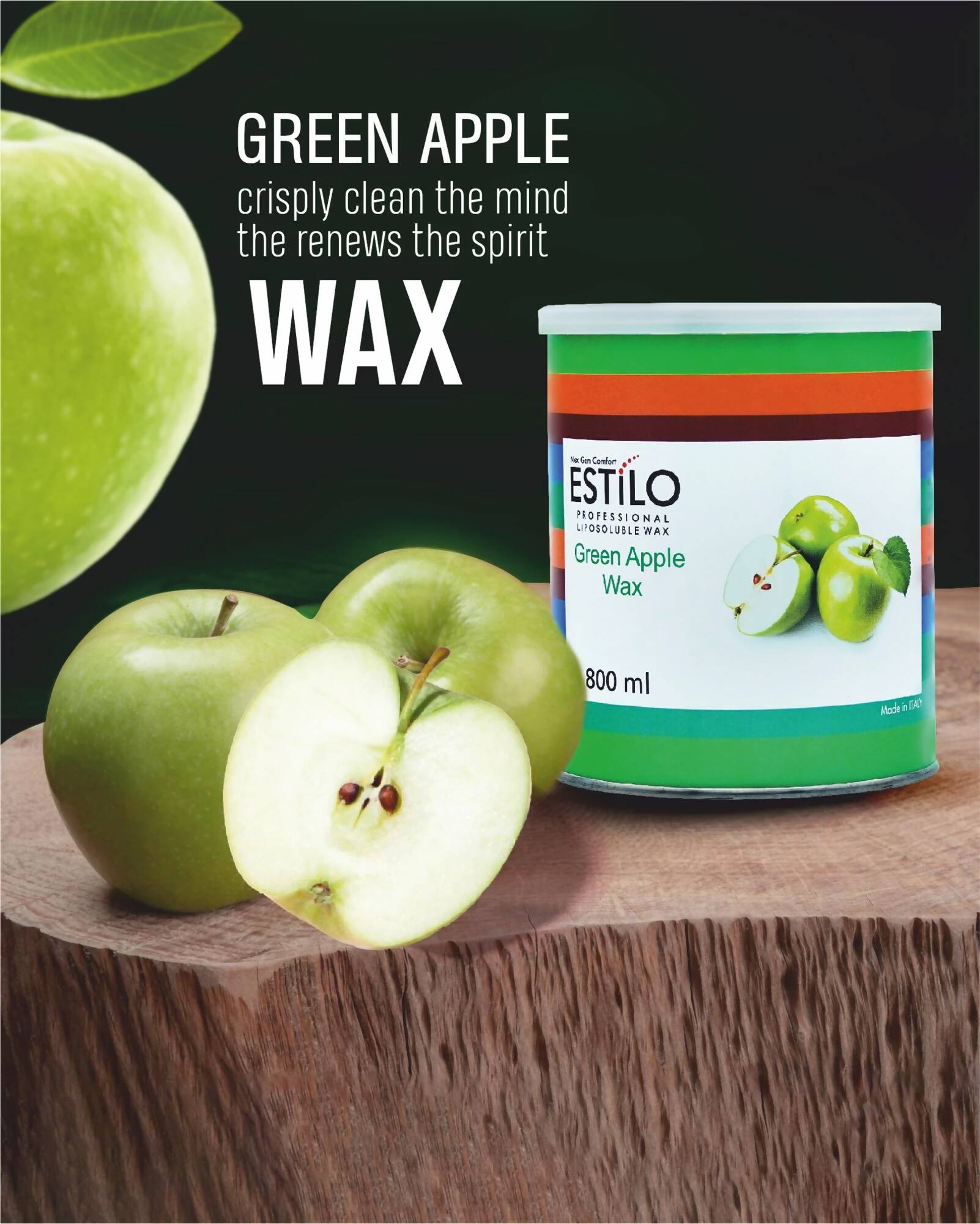 green apple wax with ingridients