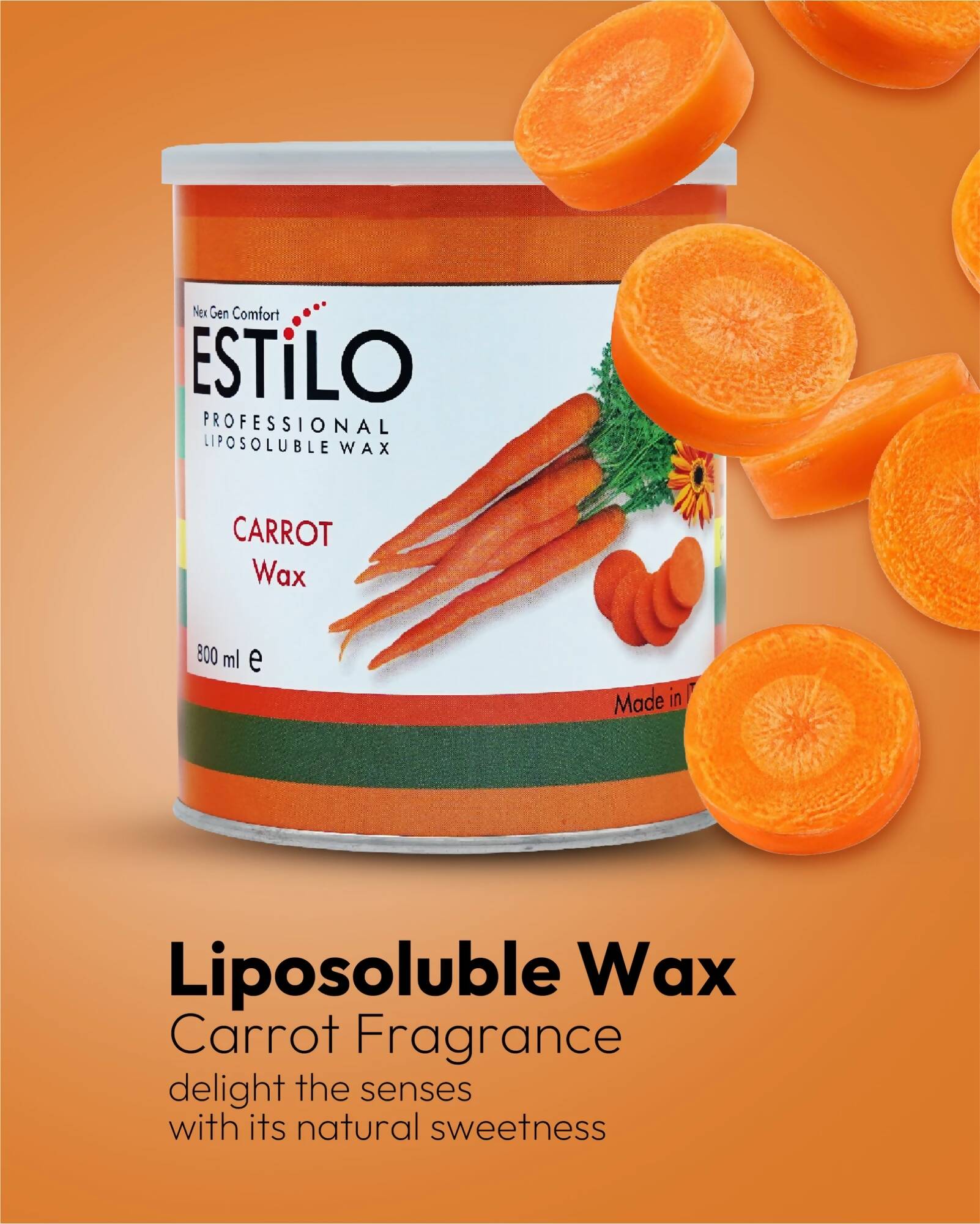 liposoluble carrot wax with ingridients