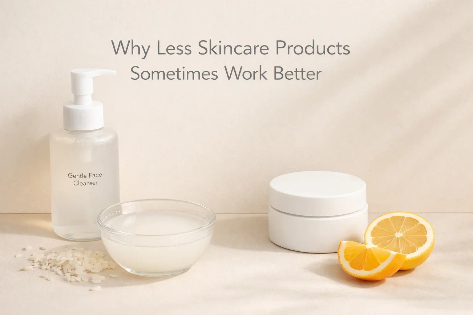 Why Less Skincare Products Sometimes Work Better
