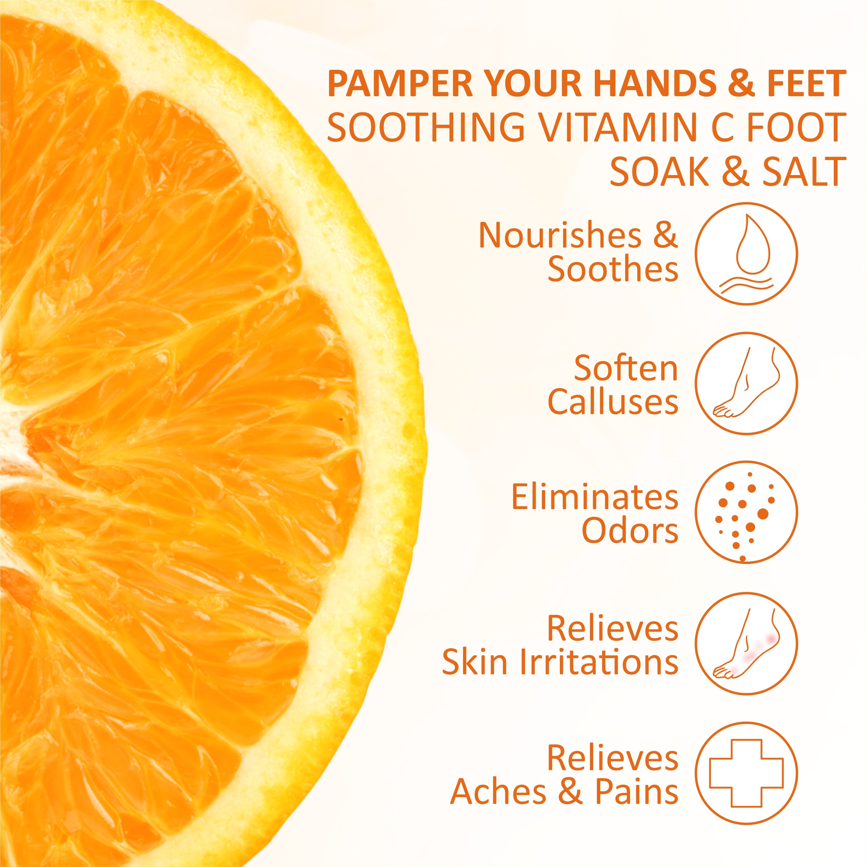 Taprin Vitamin C Manicure Pedicure Soak & Salt for Soft for Radiant Hands & Feet (600+900) g