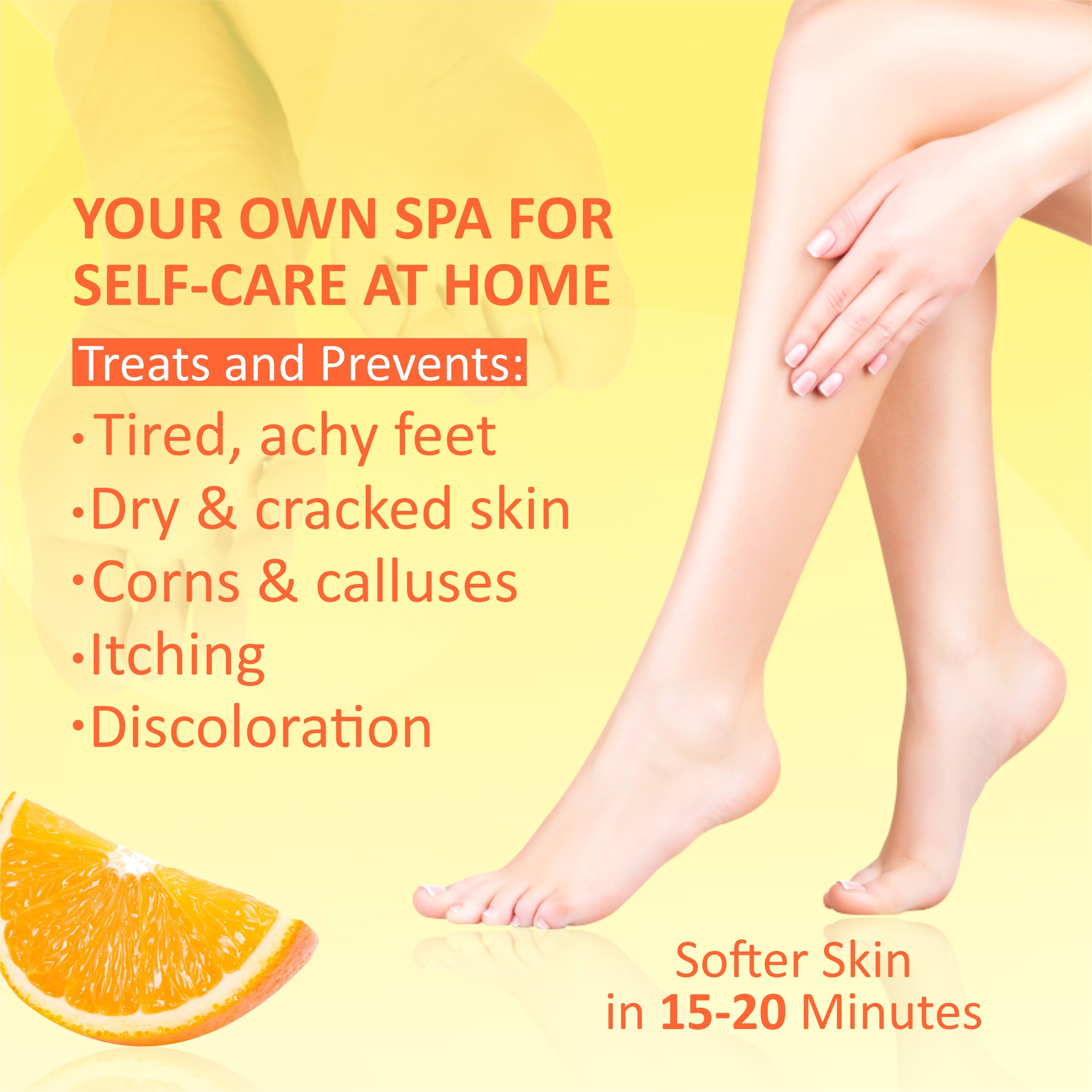 Taprin Vitamin C Manicure Pedicure Soak & Salt for Soft for Radiant Hands & Feet (600+900) g