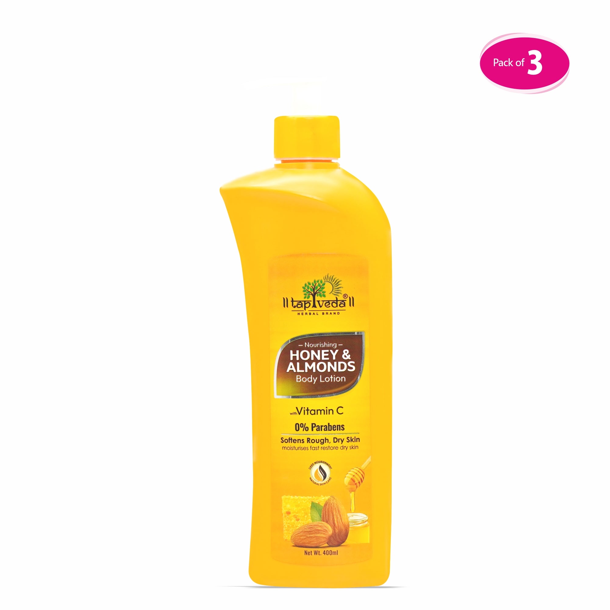 Honey & Almond Body Lotion With Vitamin C in bulk 3 quantity