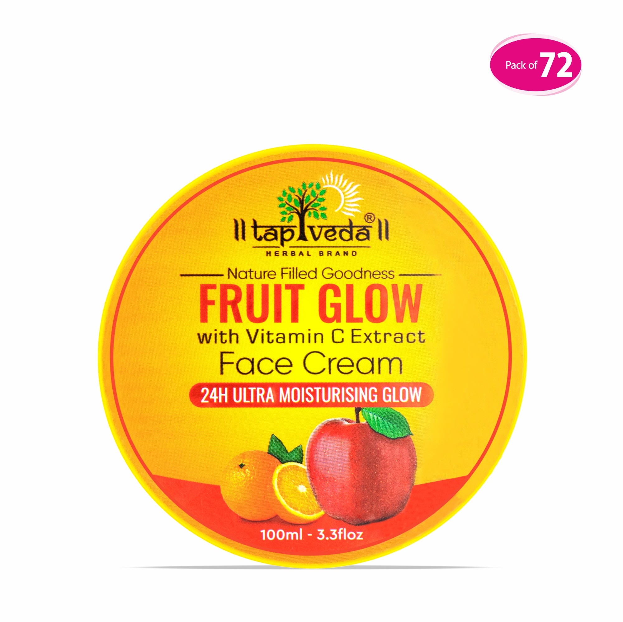 Fruit Glow Face Cream With Vitamin C Extract in bulk 72 quantity