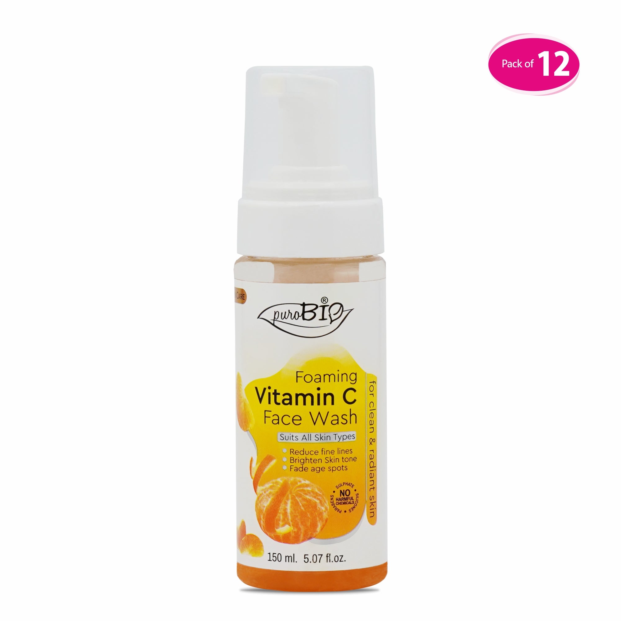 Vitamin C Foaming Face Wash in bulk 12 quantity