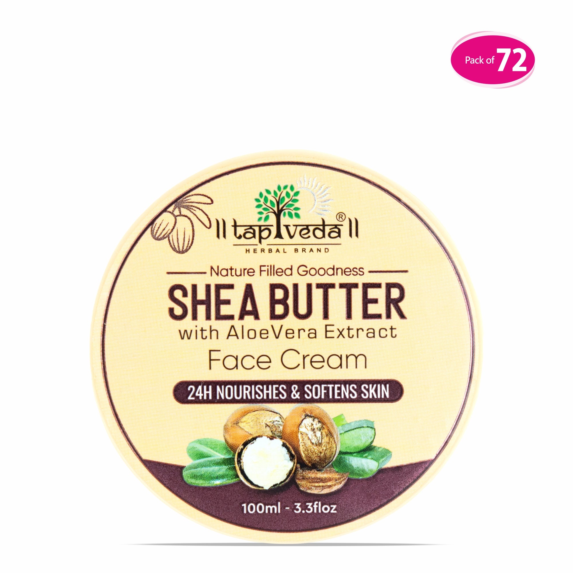 Shea Butter Face Cream With Aloe Vera Extract in bulk 72 quantity