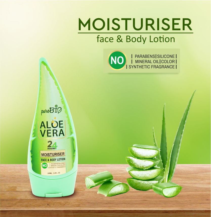 Organic AloeVera Face Body Moisturizer