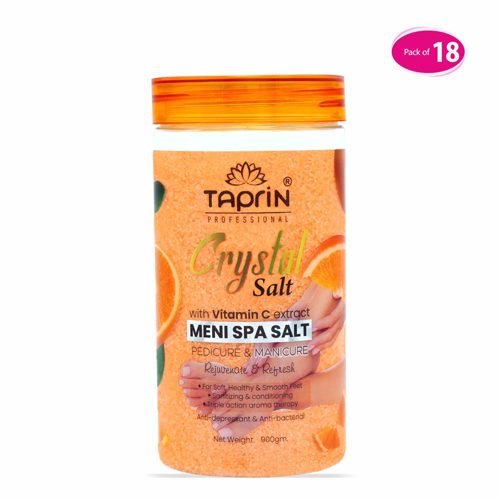 Crystal Meni Spa Salt with Vitamin C extract in bulk 18 quantity