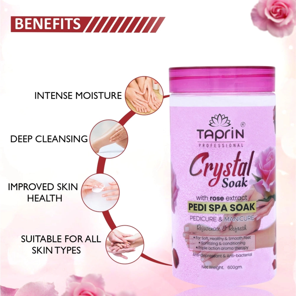 Crystal Pedi Spa Soak with Rose extract