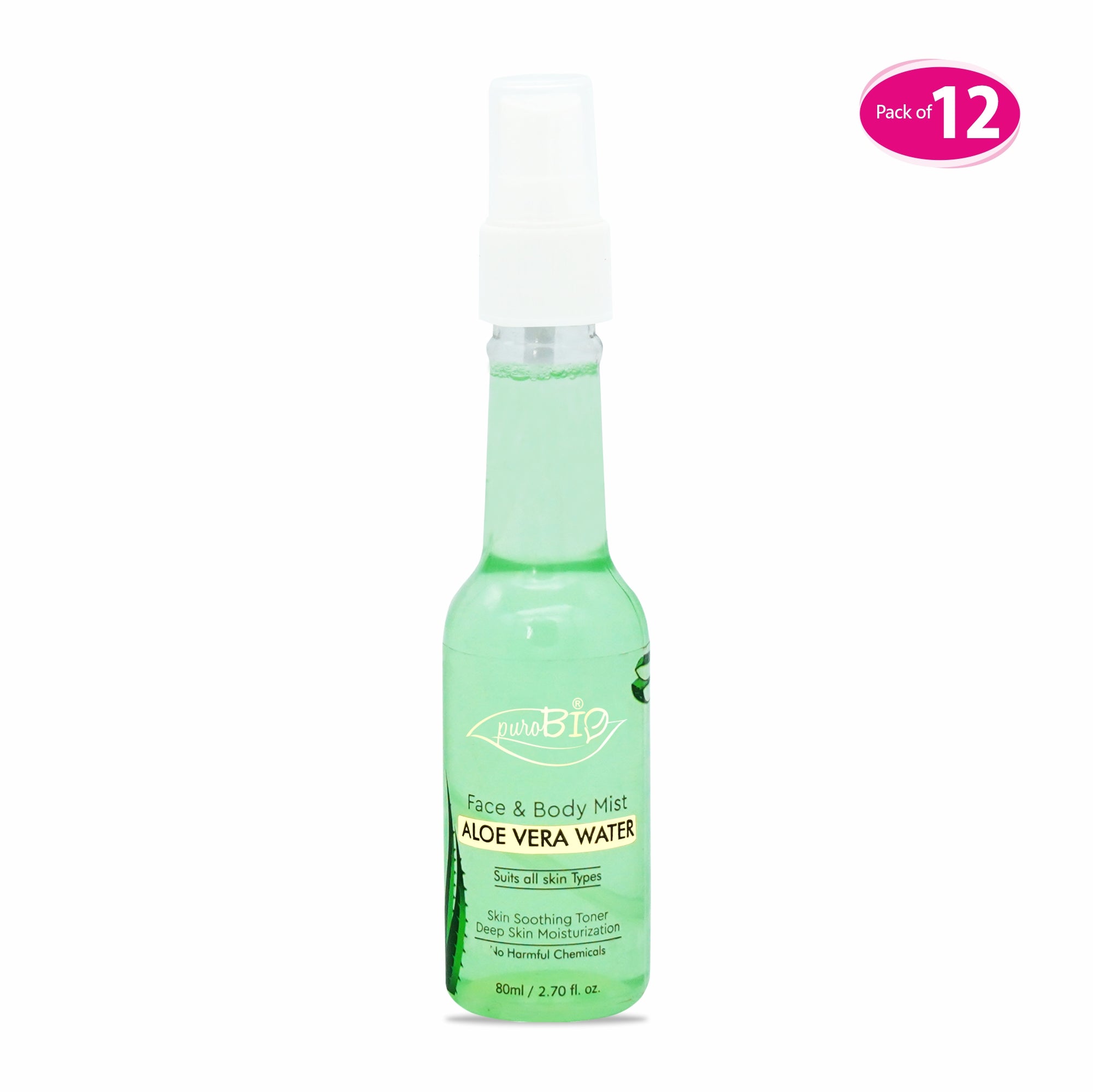 Face And Body Aloevera Toner Spray in bulk 12 quantity