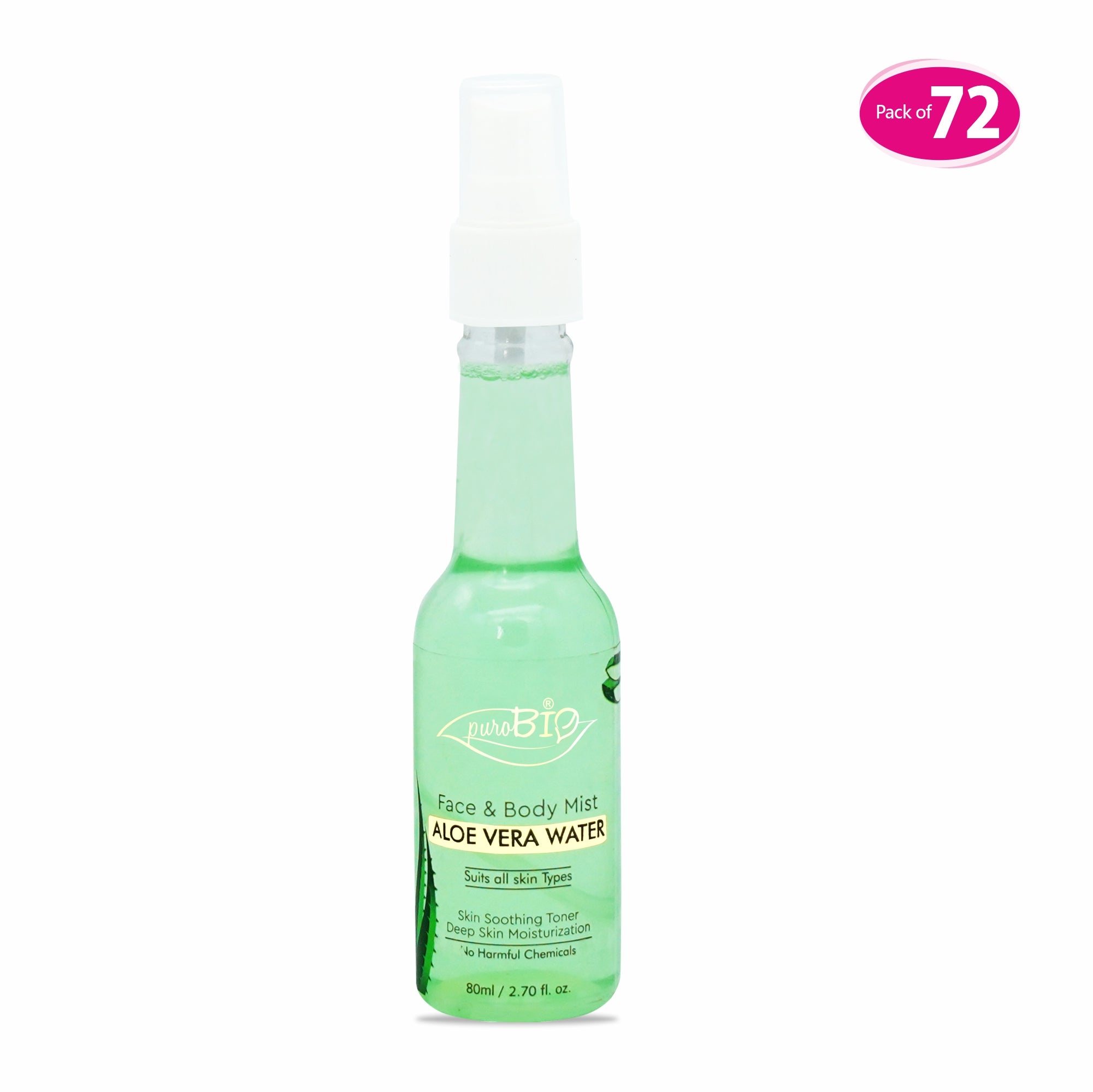 Face And Body Aloevera Toner Spray in bulk 72 quantity