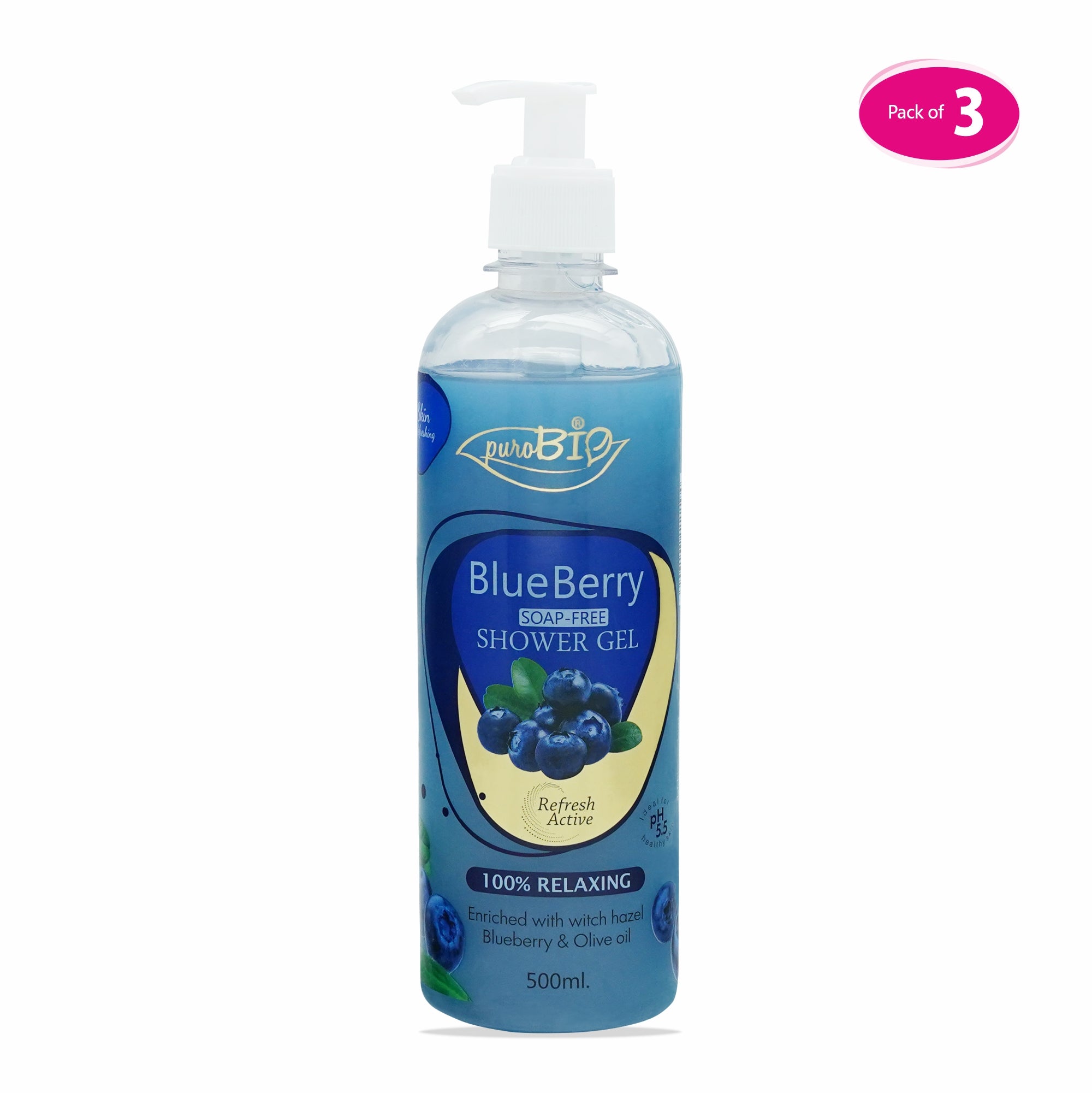 Blue Berry Shower Gel in bulk 3 quantity