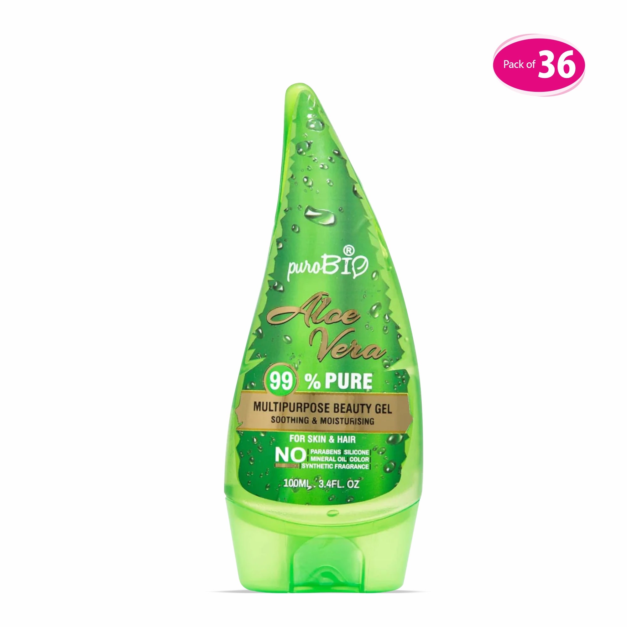 99% Organic Aloe Vera Beauty Gel in bulk 36 quantity