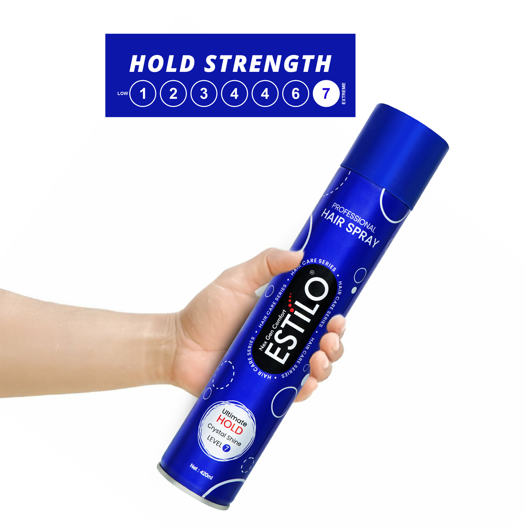 hair sprey with hold strength level 7