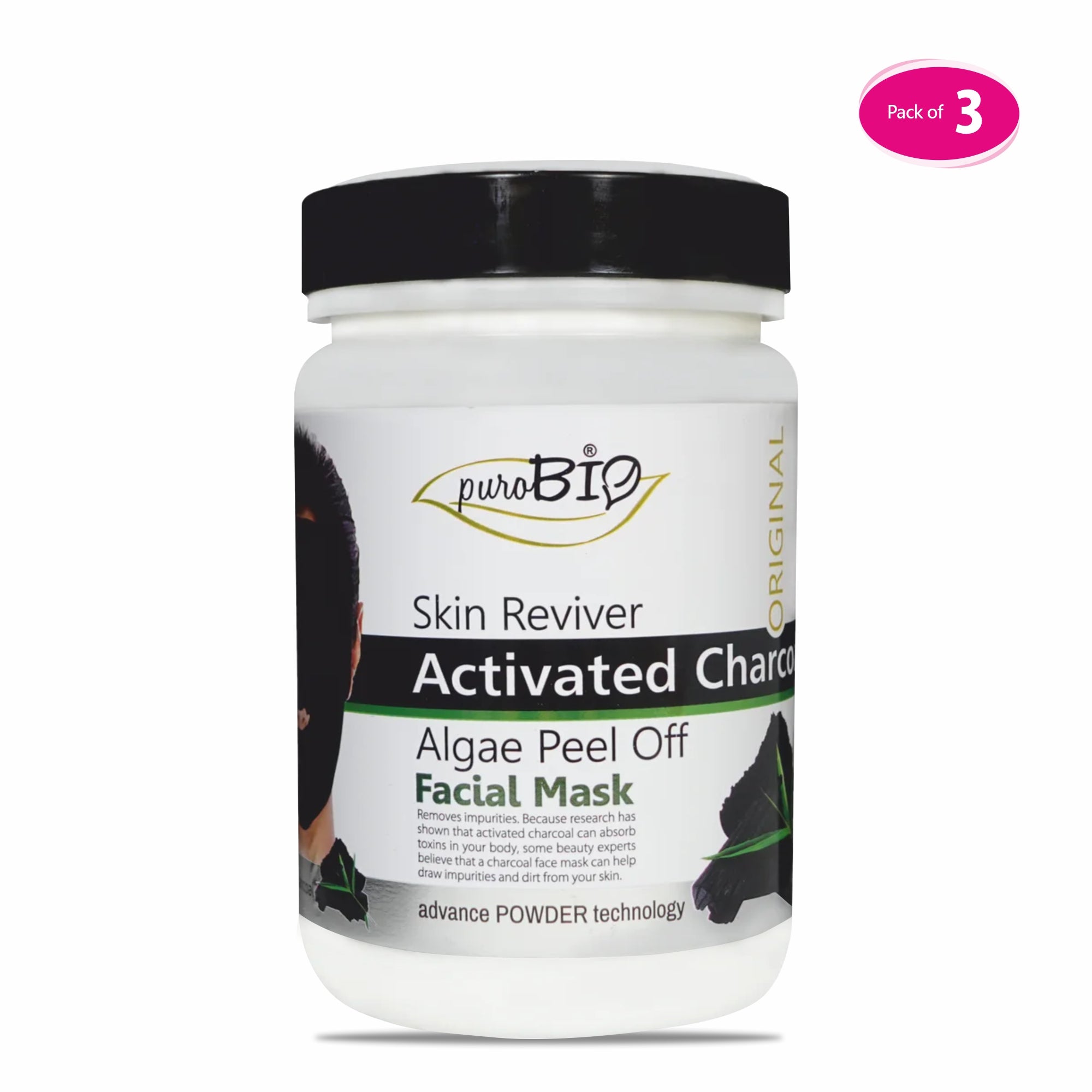 Activated Charcoal Algae Peel Off Face Mask in bulk 3 quantity