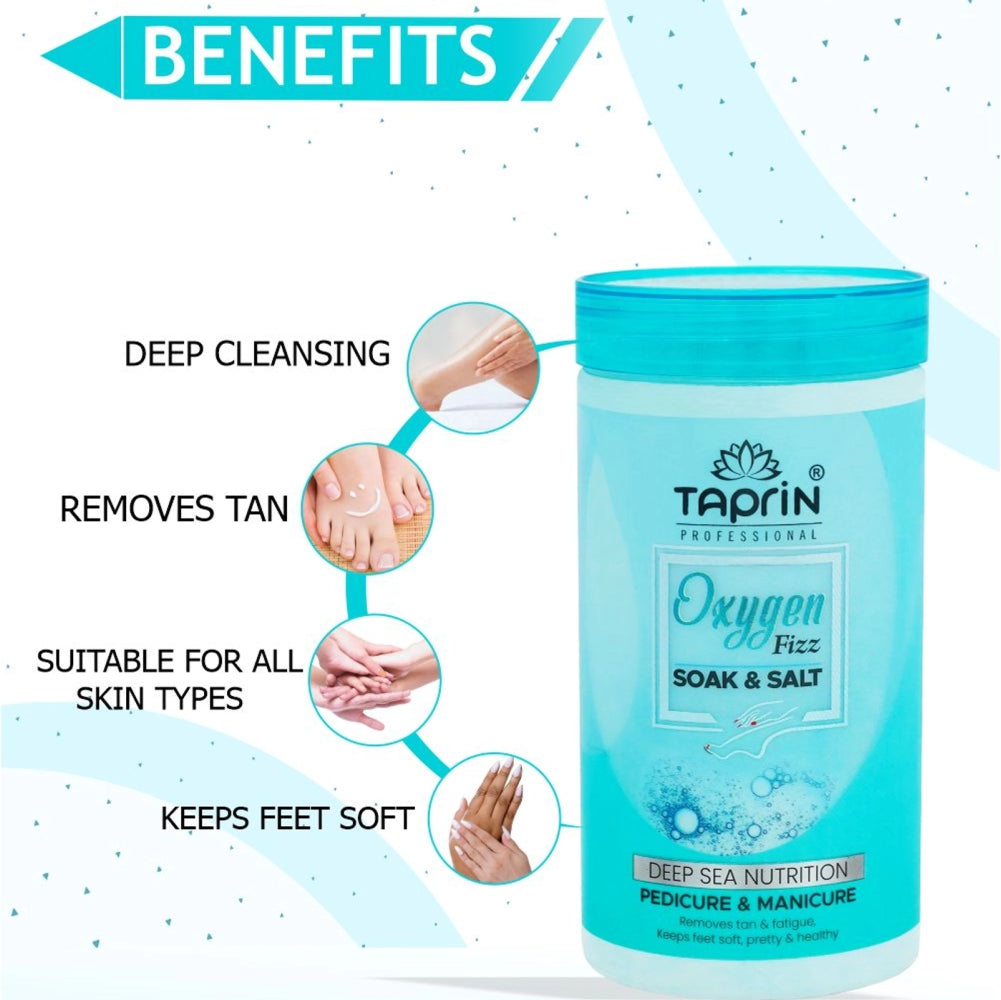 Oxygen Fizz Soak & Salt Pedicure & Manicure