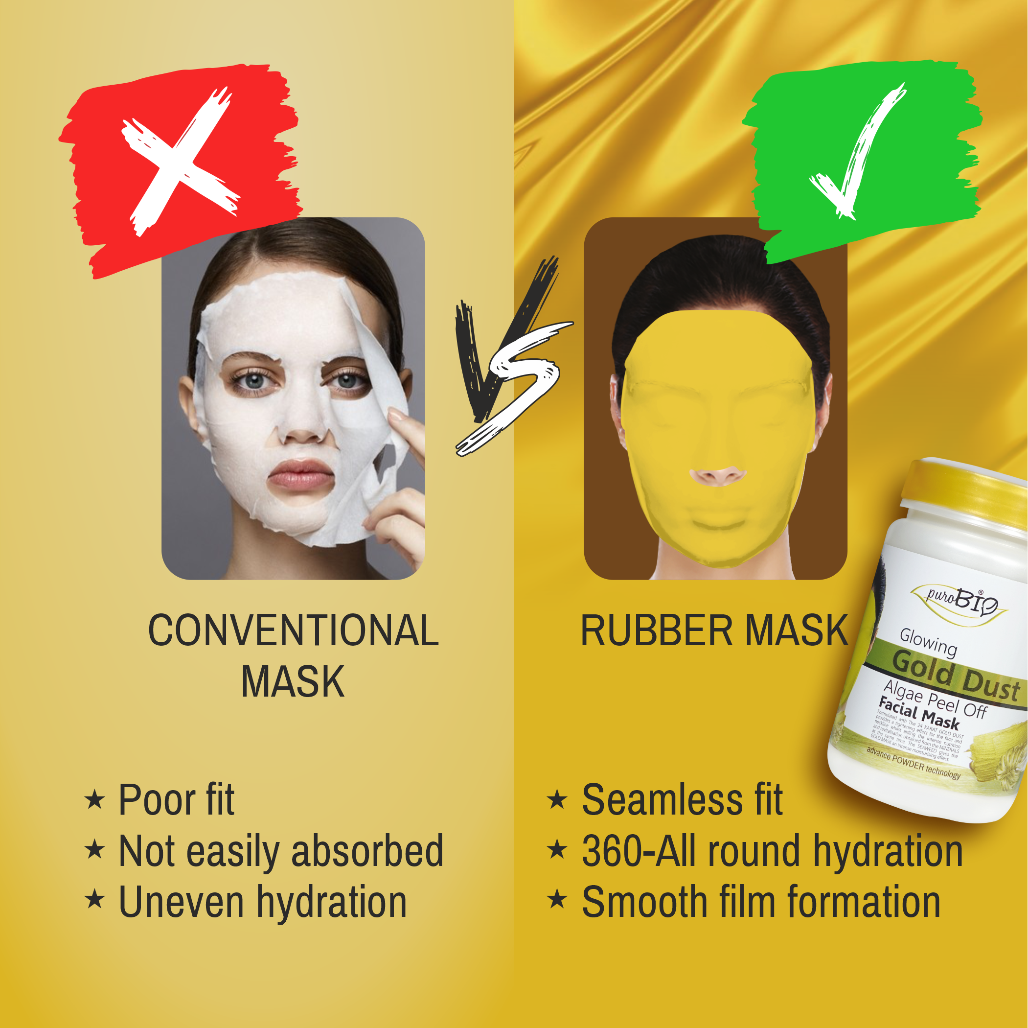 Algae face discount mask