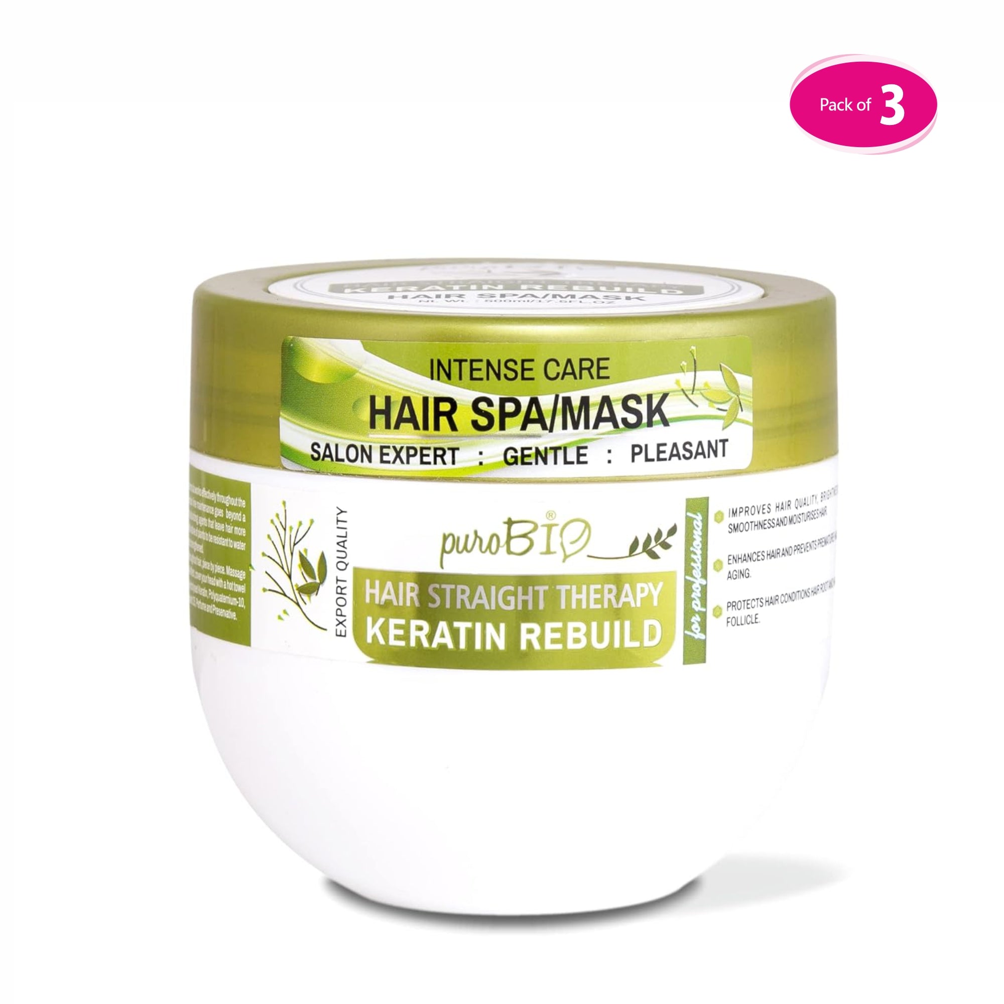 Sulphate Free Keratin Rebuild Hair Mask in bulk 3 quantity