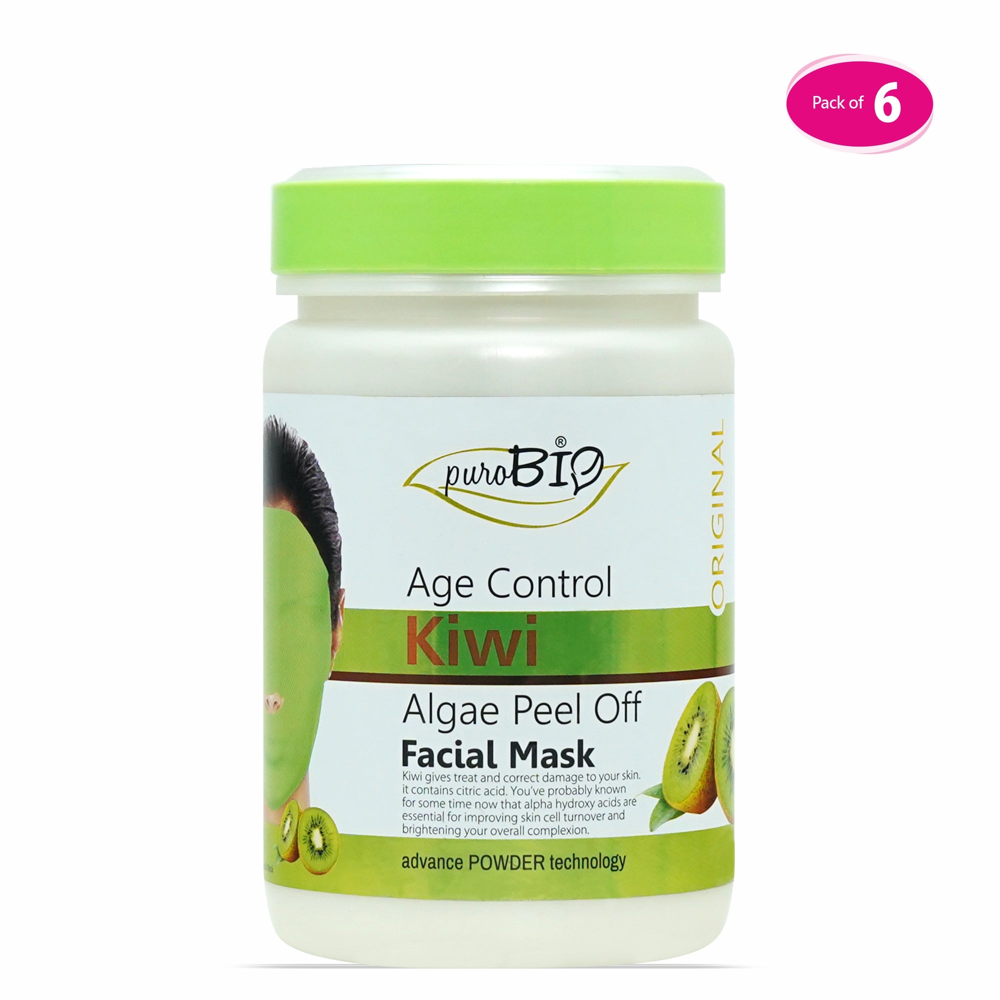 Kiwi Algae Peel Off Powder Face Mask in bulk 6 quantity