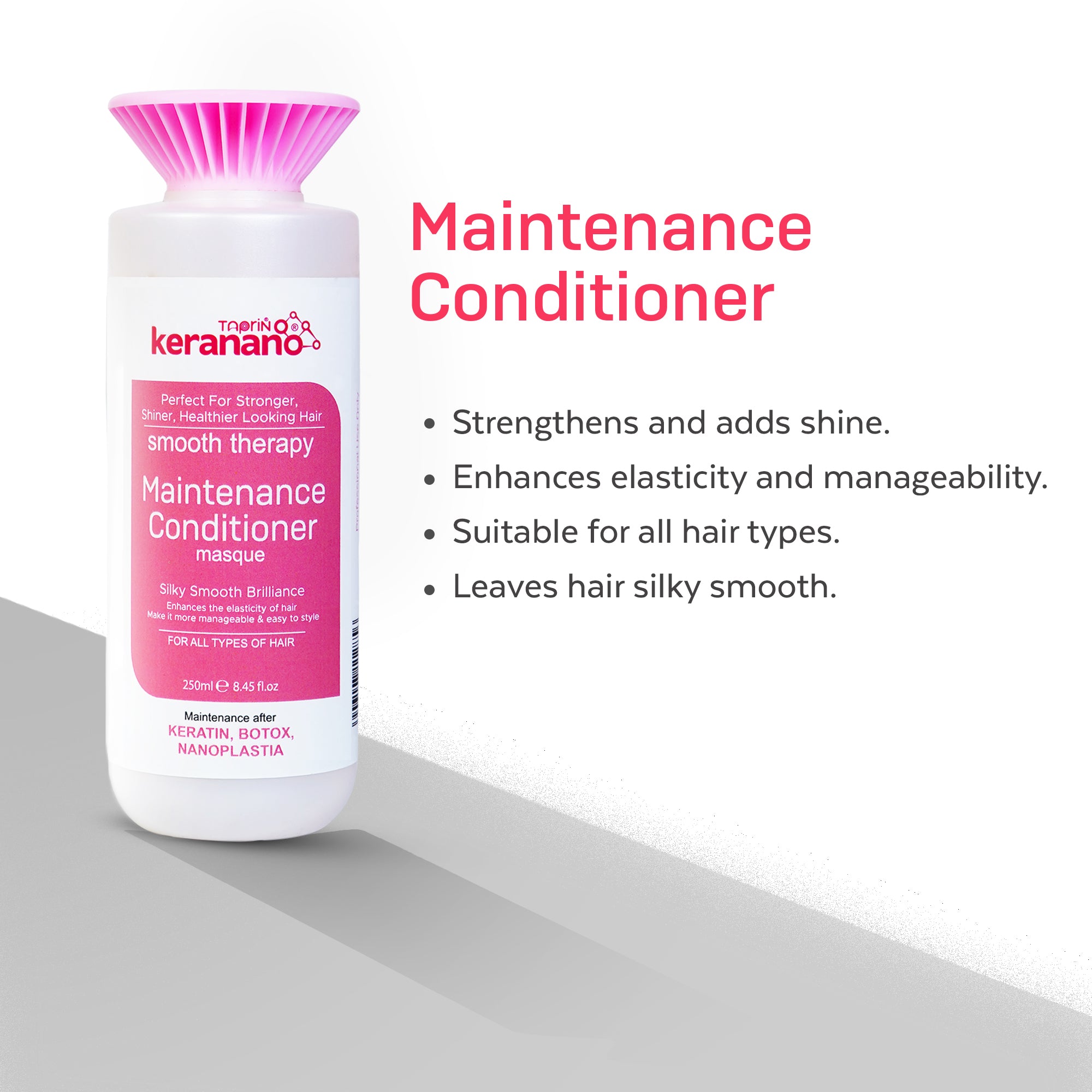 Taprin Keranano Hair Botox Treatment Kit for Straightening Hair - (Each 250 ml)x4 | Bond Repair & 0% Formaldehyde