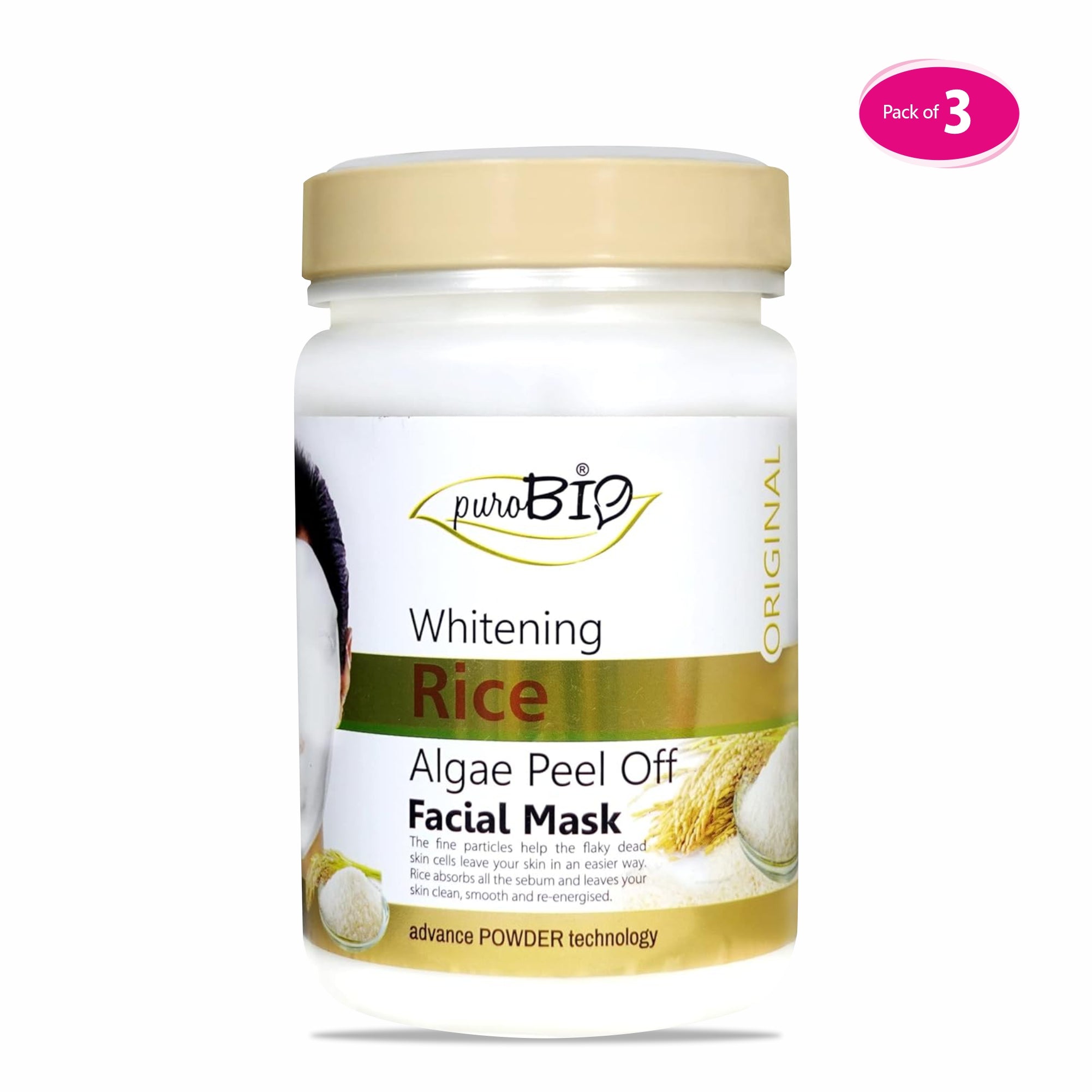Best Rice Algae Peel Off Powder Facial Mask in bulk 3 quantity
