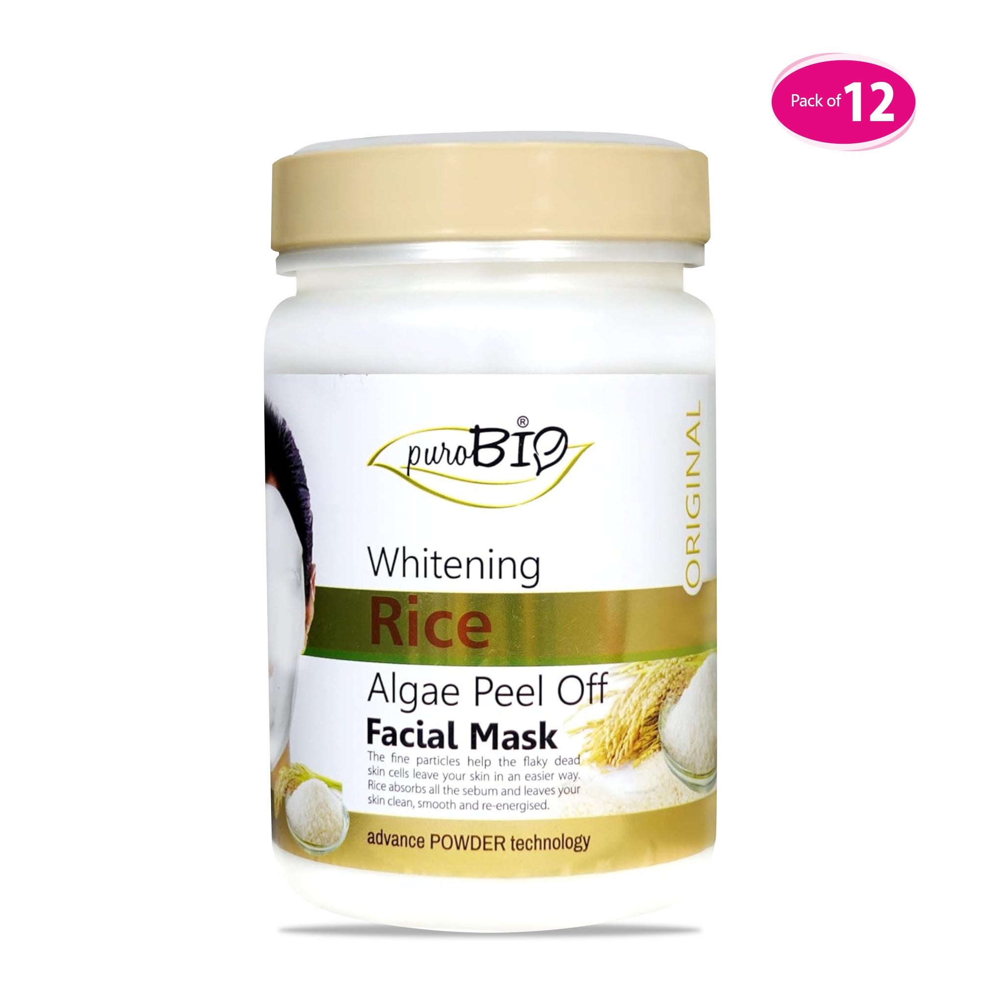 Best Rice Algae Peel Off Powder Facial Mask in bulk 12 quantity