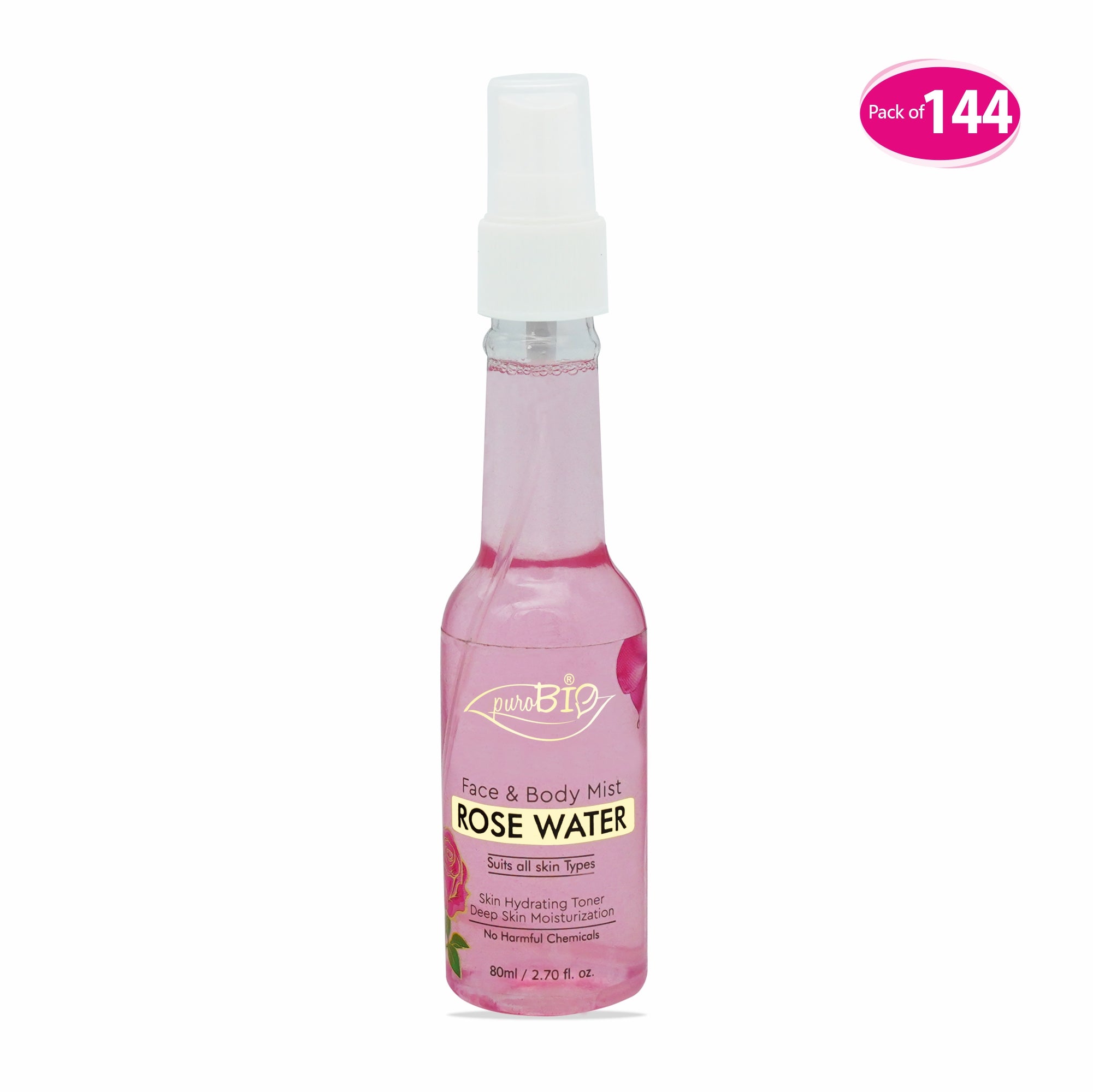 Face and Body Rose Toner Spray in bulk 144 quantity