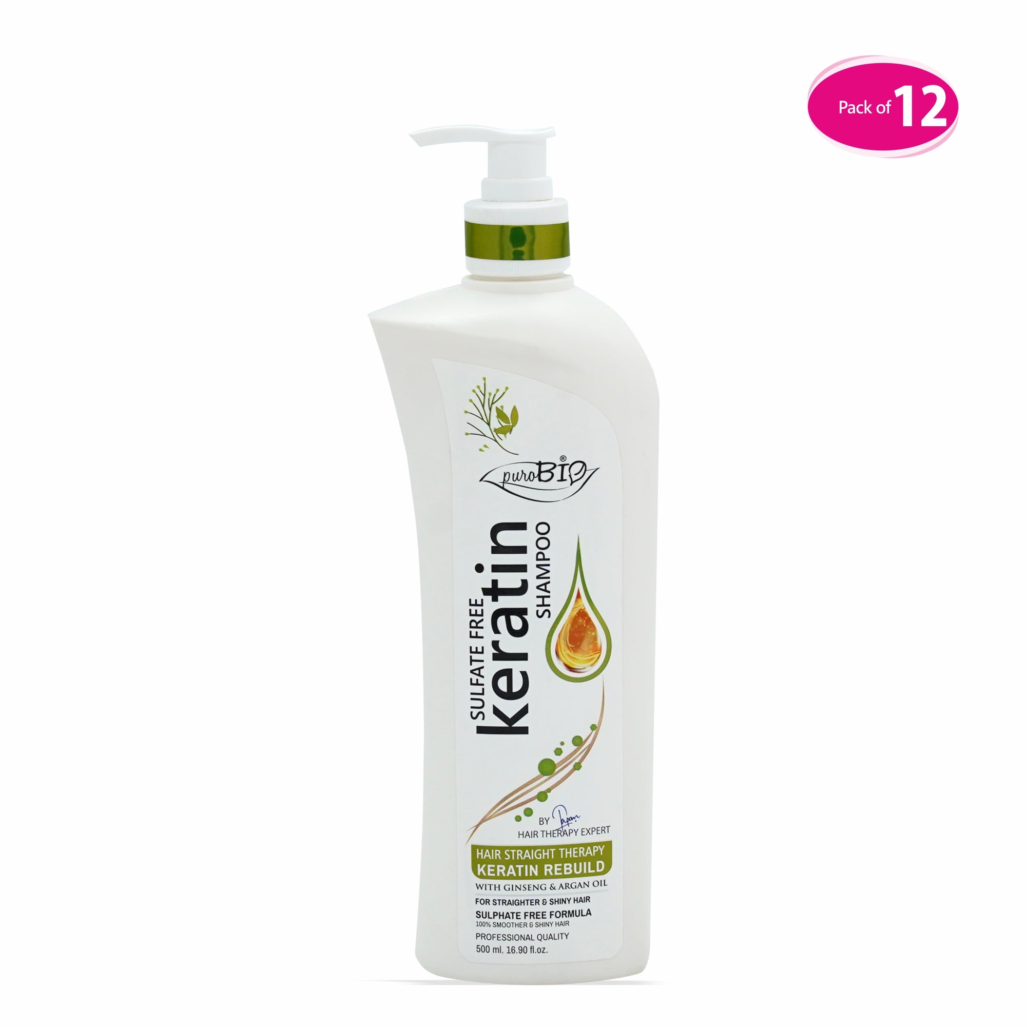 Sulphate Free Keratin Shampoo in bulk 12 quantity