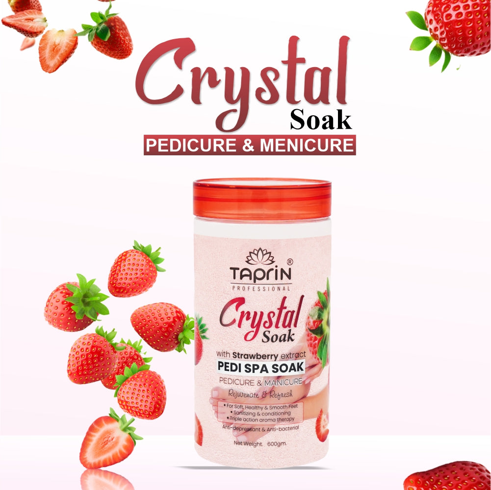 Crystal Pedi Spa Soak with Strawberry extract