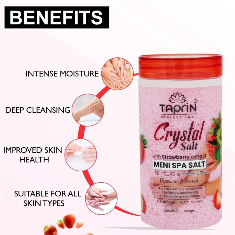 Crystal Meni Spa Salt with Strawberry Extract