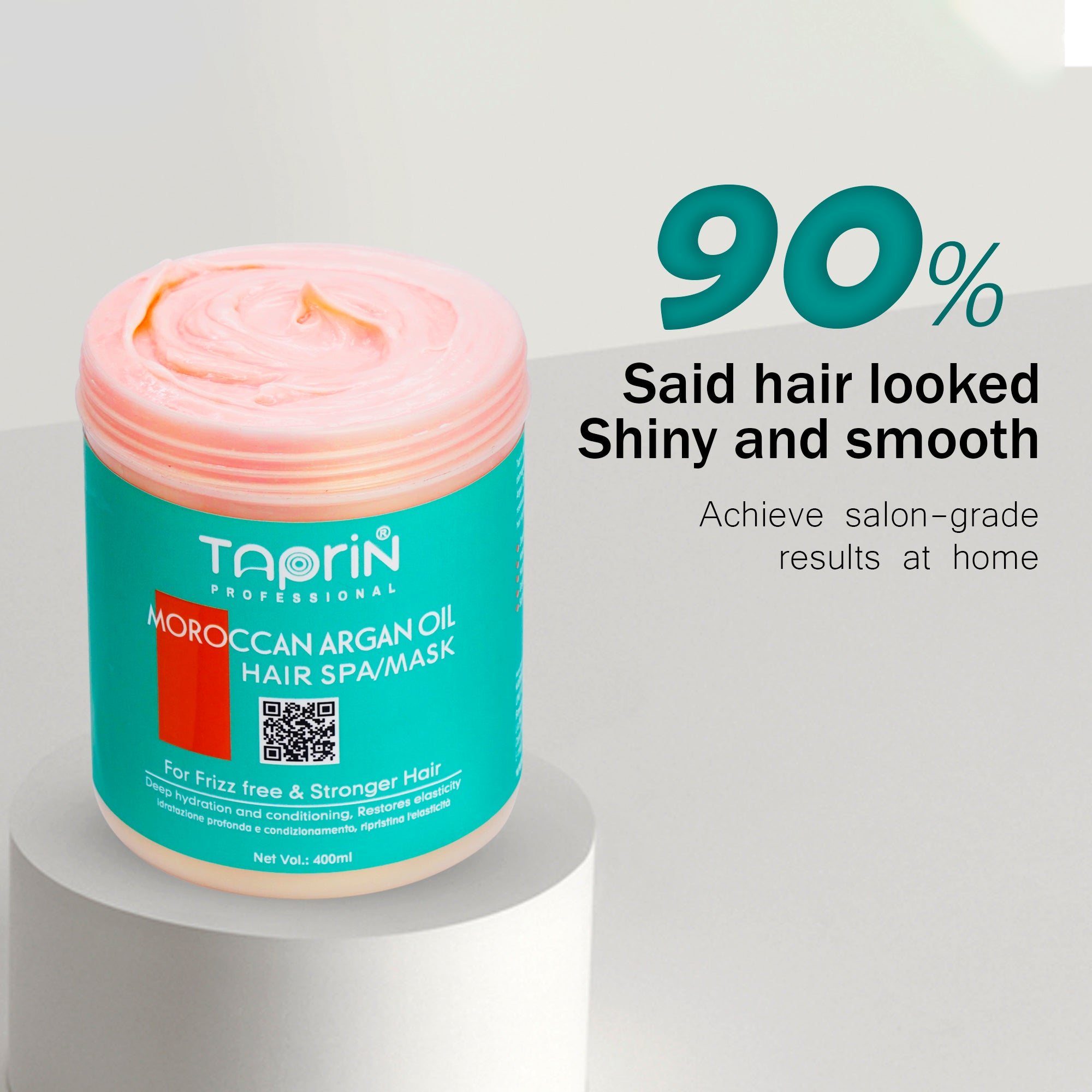 Taprin Moroccan Argan oil Hair mask for frizz free & stronger hair -400 ml