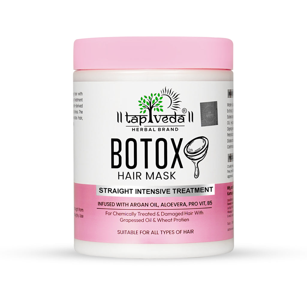 Tapveda Botox Hair Mask-1000ml | Hair Spa with Argan Oil, AloeVera, Pr