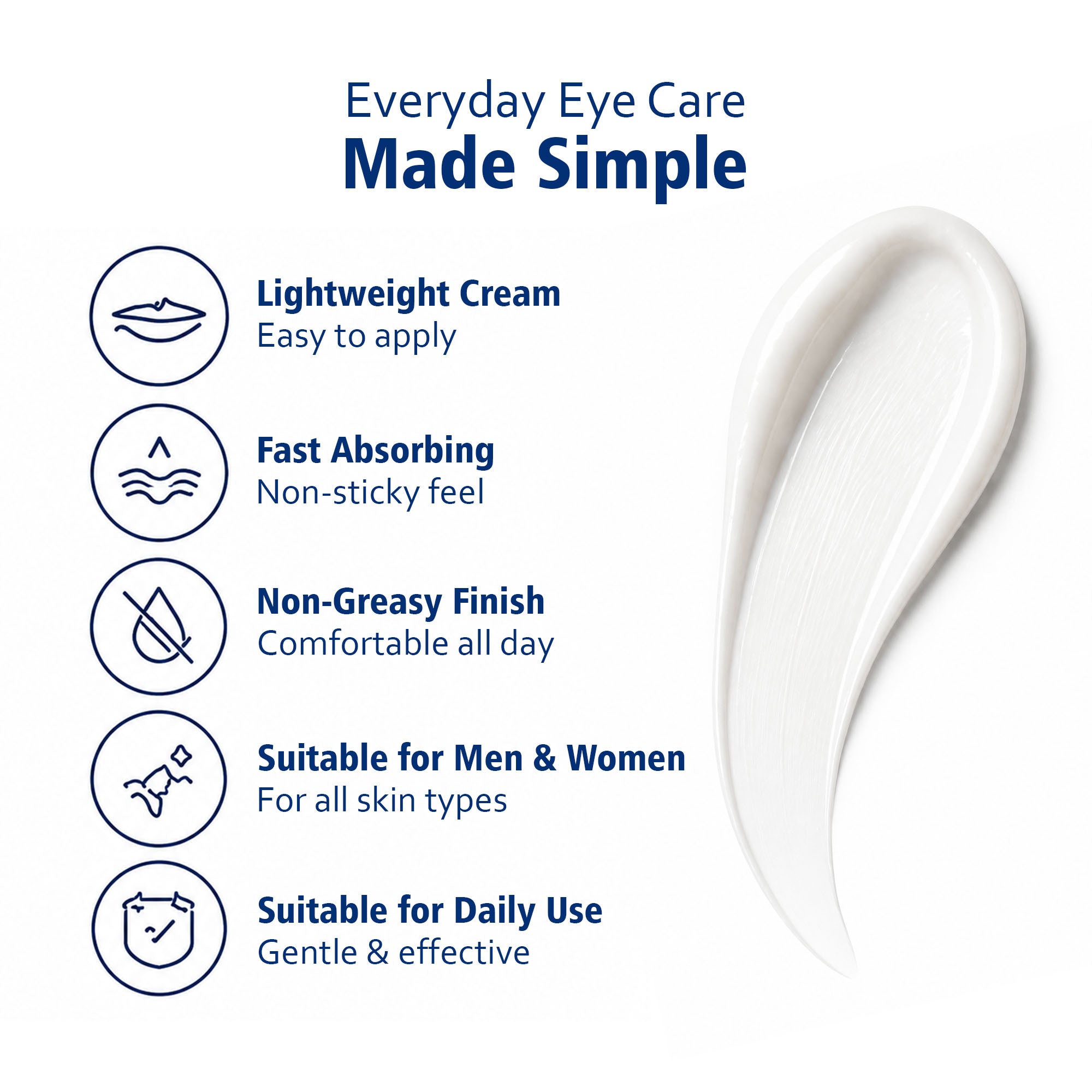 Under Eye Cream with Caffeine | Anti-Puffiness Hydrating Eye Cream with Retinol Peptides (15g)