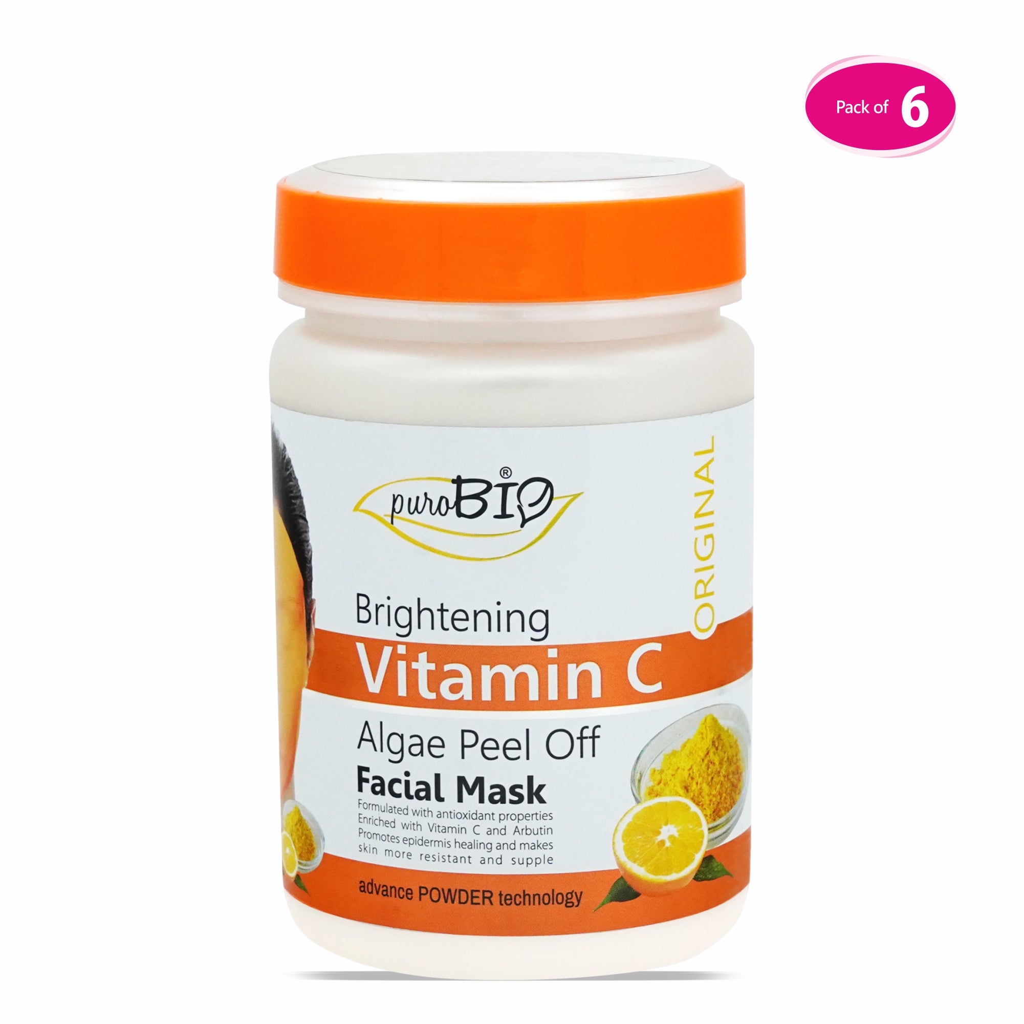 Vitamin C Algae Peel Off Powder Facial Mask in bulk 6 quantity
