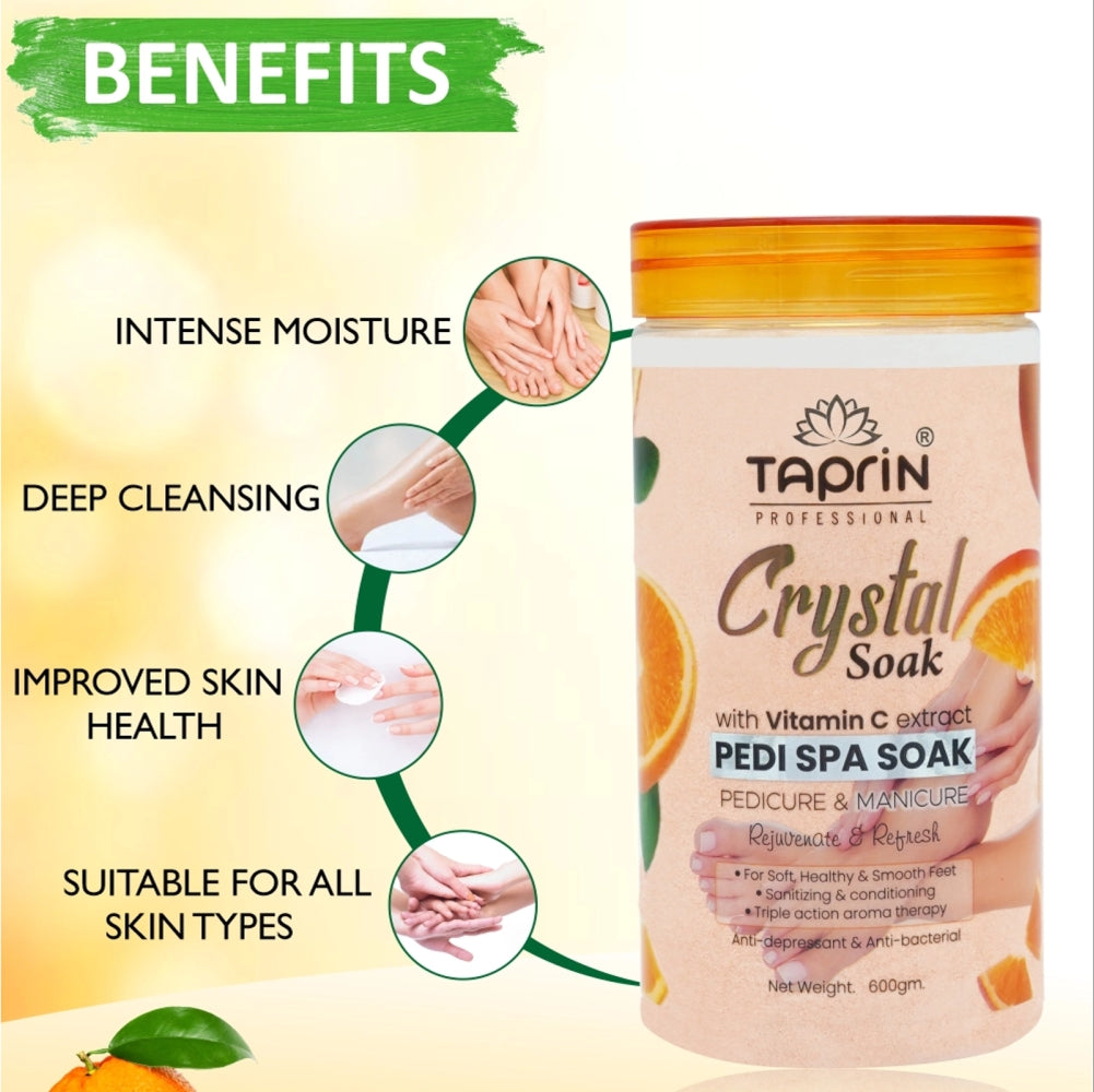 Crystal Pedi Spa Soak with Vitamin C extract