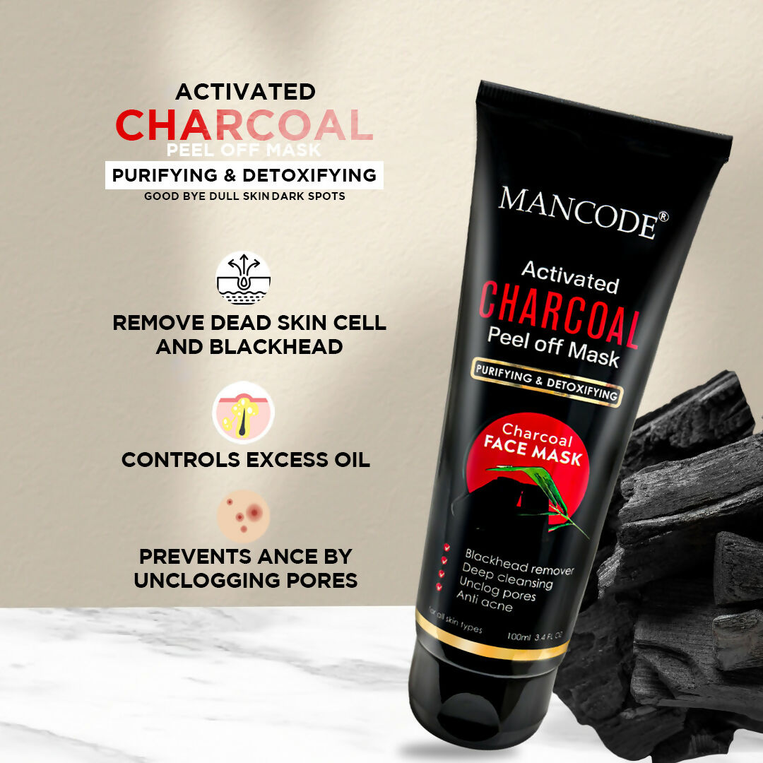 Mancode_Tube_Charcoal Peel off Mask_100ml 3