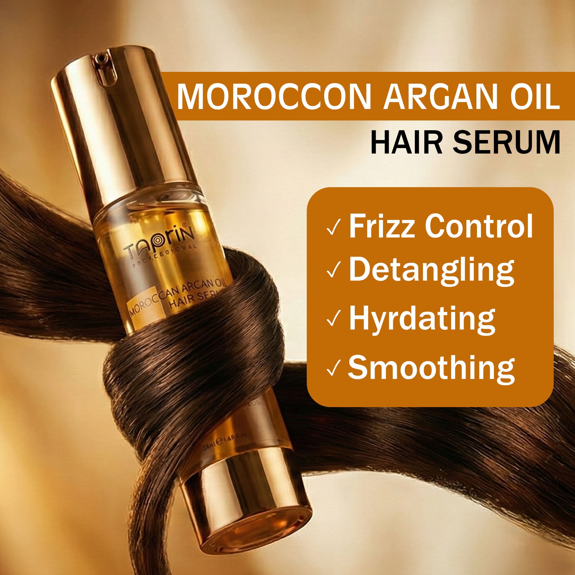 Anti frizz hair serum hydrates smooths detangles dry frizzy damaged hair. 