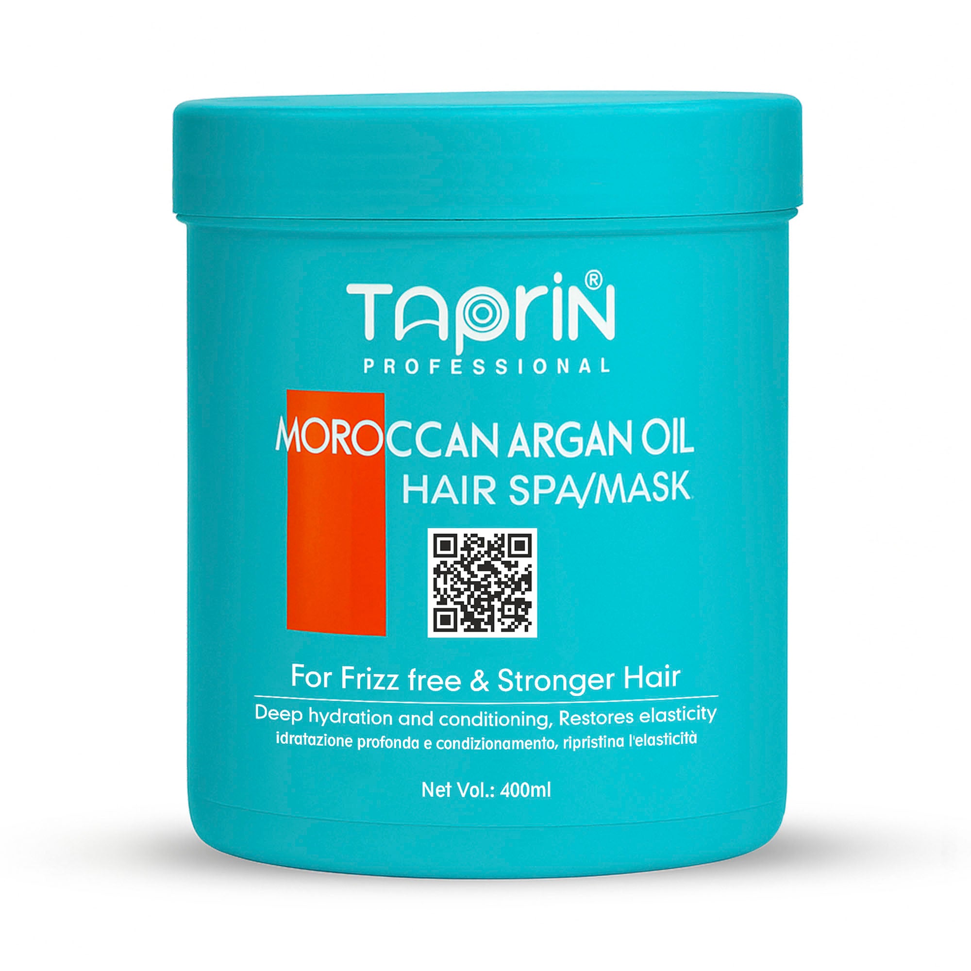 Taprin Moroccan Argan Oil Hair Spa Mask for Frizz-Free, Stronger & Shi