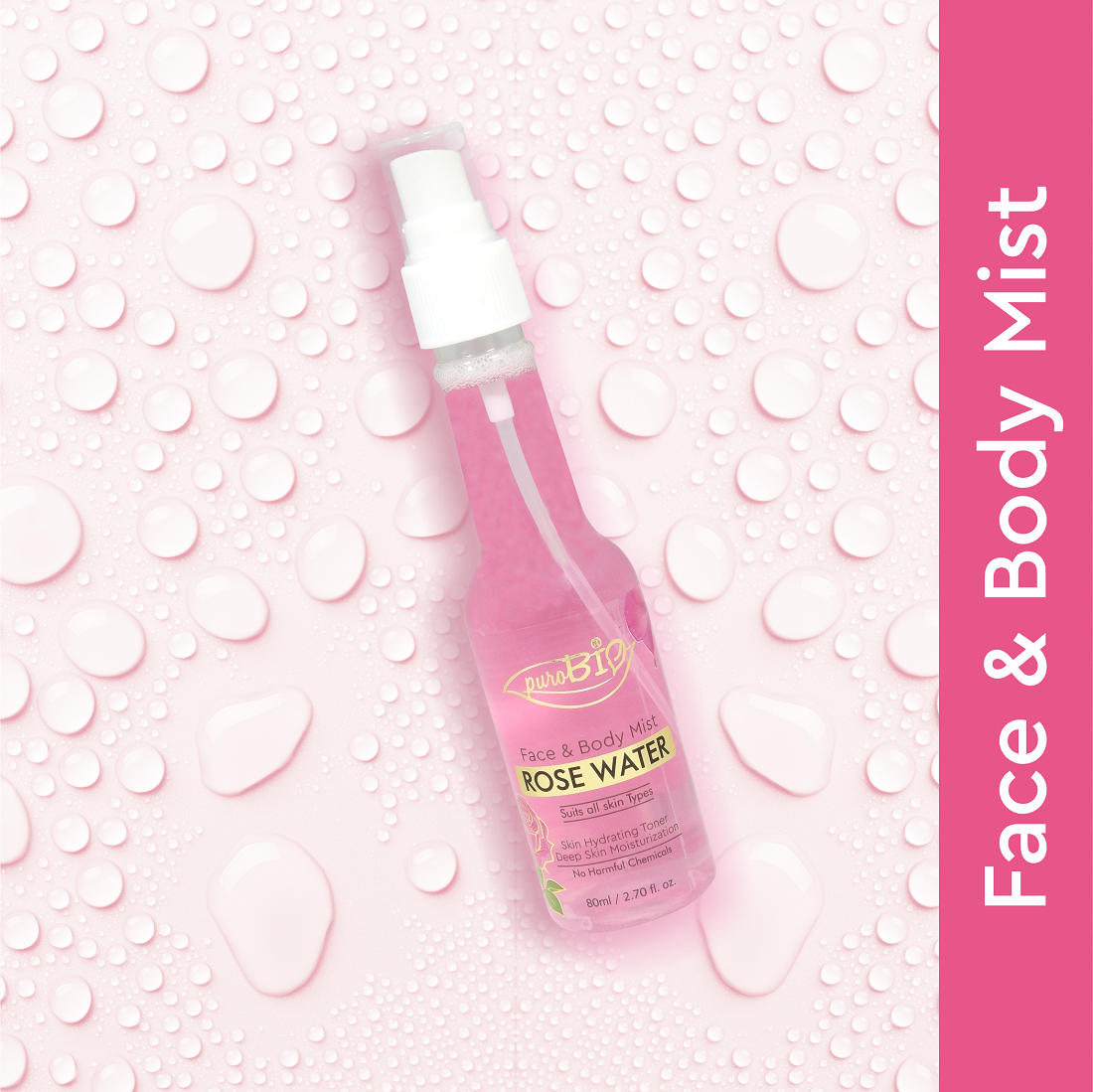 Face and Body Rose Toner Spray