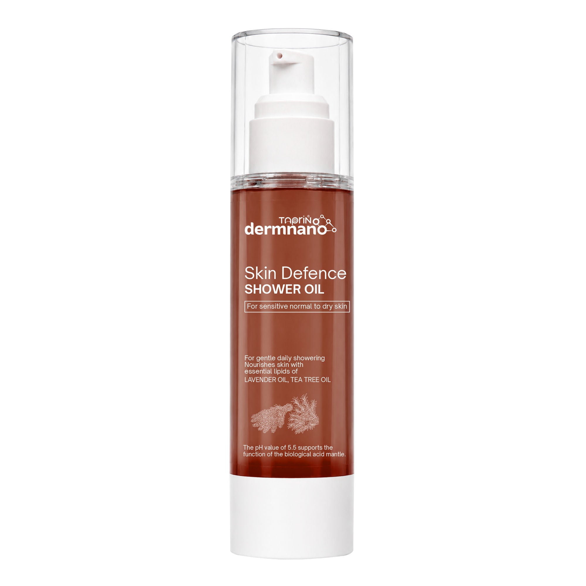 Skin Defence Shower Oil with Lavender & Tea Tree | Skin Calming Shower Oil for Sensitive Skin 100ml