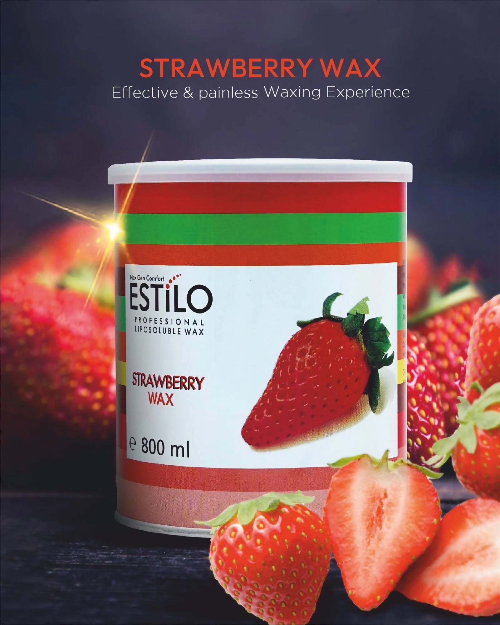 Estilo Strawberry Wax 800ml